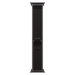 Apple Watch Ultra 3 - 64GB - 49mm - Black Titanium Case with Black/Charcoal Polyester + Spandex Trail Loop Band - S/M Size