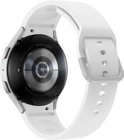 Samsung Galaxy Watch5 (Bluetooth + LTE) - 16GB - 44mm - Silver Aluminum Case with White Fluoroelastomer Sport Band