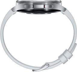 Samsung Galaxy Watch6 (Bluetooth) - 16GB - 47mm - Silver Classic (Stainless Steel) Case with Silver Hybrid Eco-Leather Hybrid Eco-Leather Band