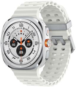 Galaxy Watch Ultra (Bluetooth + LTE) - 32GB - 47mm - Titanium White Titanium Case with White Silicone Marine Band