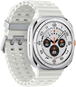 Galaxy Watch Ultra (Bluetooth + LTE) - 32GB - 47mm - Titanium White Titanium Case with White Silicone Marine Band