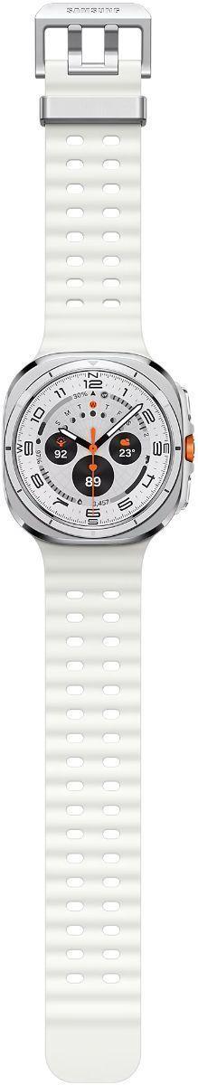 Galaxy Watch Ultra (Bluetooth + LTE) - 32GB - 47mm - Titanium White Titanium Case with White Silicone Marine Band